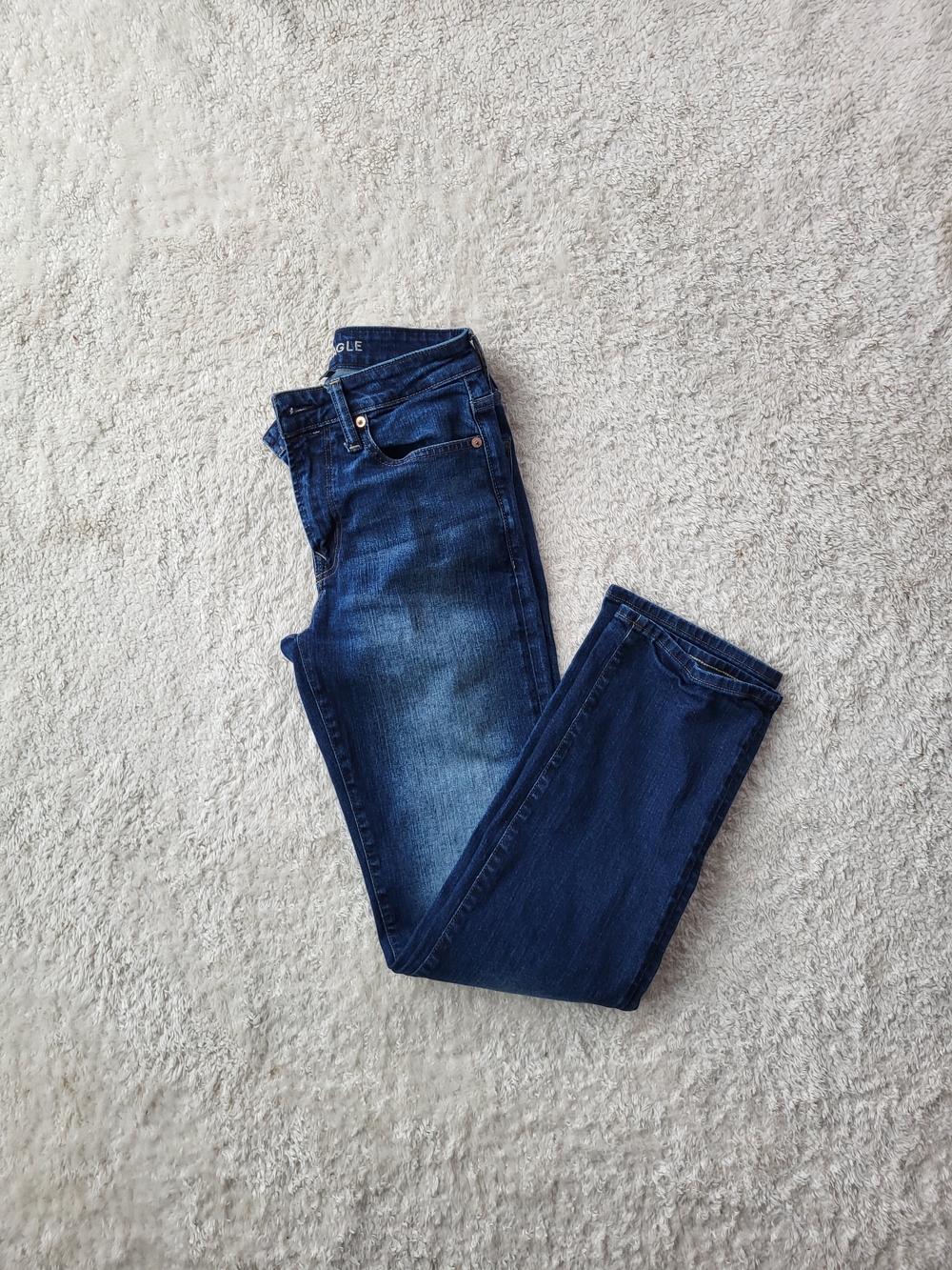 Men's Dark Blue Slim Fit Jeans - Brand: American Eagle W28xL32